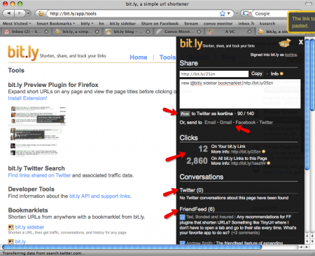 bitly sidebar